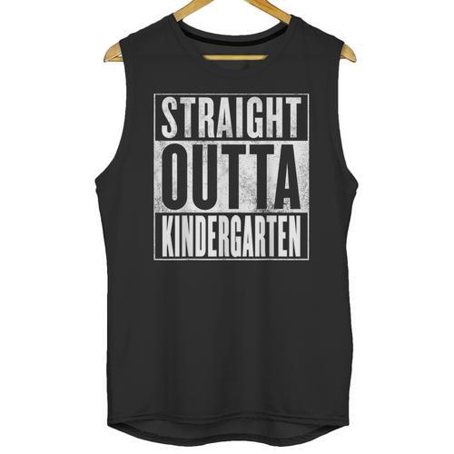 Kindergarten Graduation- Straight Outta Kindergarten Unisex Tank Top - Best Gift Smart