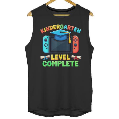 Kindergarten Level Complete Graduation Class 2025 Gamer Boys Unisex Tank Top - Best Gift Smart