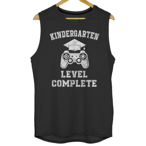 Kindergarten Level Complete Retro Graduation Video Gamer Unisex Tank Top - Best Gift Smart