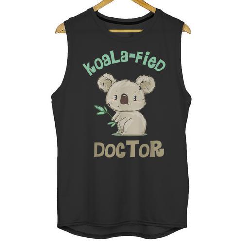 Koala Doctor Shirt Med Student Graduation Idea Unisex Tank Top - Best Gift Smart