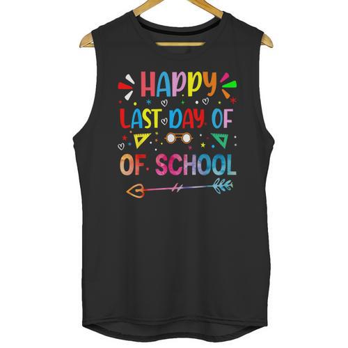 Last Day Of School Tie Dye School Graduation Summer Teacher Unisex Tank Top - Best Gift Smart