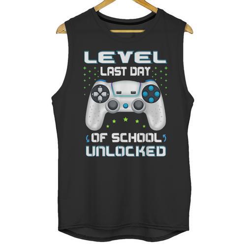 Last Days Of School Graduation Kindergarten Gamer Boys Kids Unisex Tank Top - Best Gift Smart