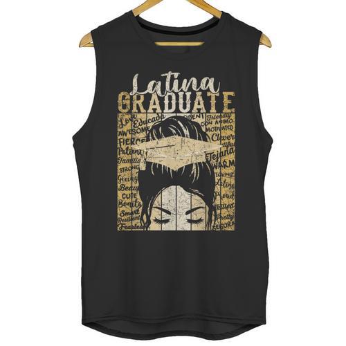 Latina Graduate Educated Powerful Class Of 2024 Graduation Unisex Tank Top - Best Gift Smart