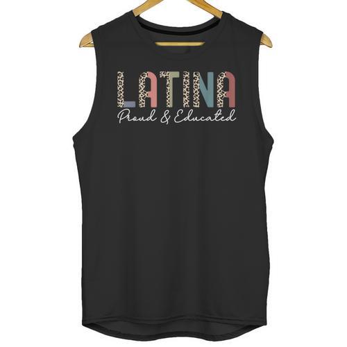Latina Proud And Educated Powerful Latinas Pride Graduation Unisex Tank Top - Best Gift Smart