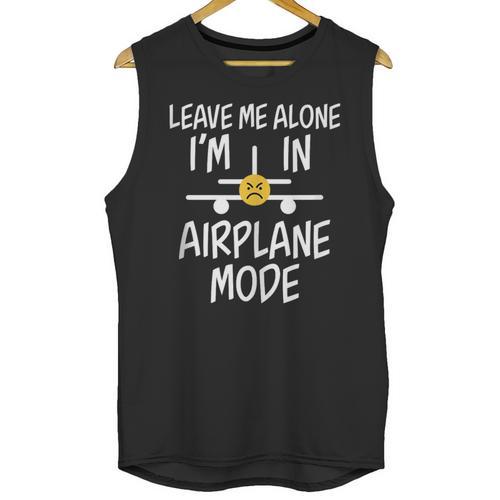 Leave Me Alone I’m In Airplane Mode Grumpy Introvert Unisex Tank Top - Raresse