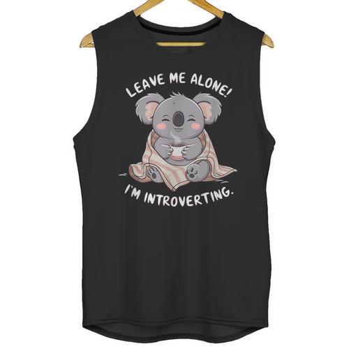 Leave Me Alone I'm Introverting Koala Introvert Unisex Tank Top - Raresse
