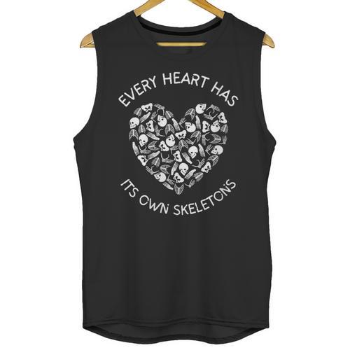 Leo Tolstoy Quote Dark Introvert Book Lover Skeleton Sayings Unisex Tank Top - Raresse