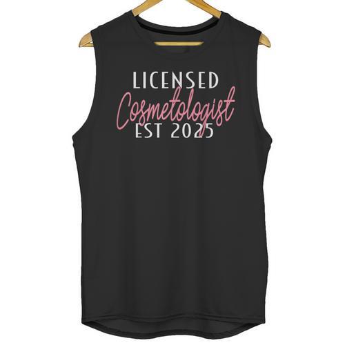 Licensed Cosmetologist Graduation 2025 Cosmetology School Unisex Tank Top - Best Gift Smart