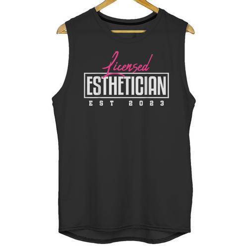 Licensed Esthetician 2023 Graduation Unisex Tank Top - Best Gift Smart