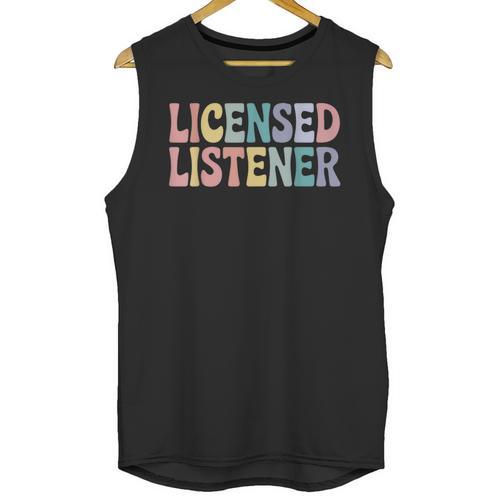 Licensed Listener Graduation Therapist Advocacy Counselor Unisex Tank Top - Best Gift Smart