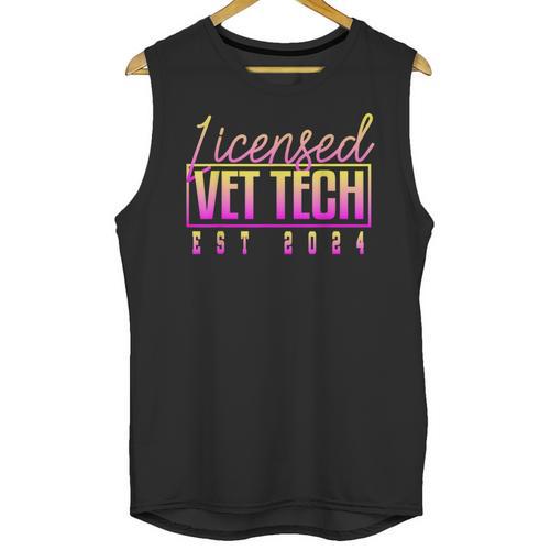 Licensed Vet Tech Veterinary Technician Graduation 2024 Unisex Tank Top - Best Gift Smart
