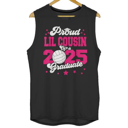 Lil Cousin Of a 2025 Graduate Prom Graduation 25 VolleyBall Unisex Tank Top - Best Gift Smart