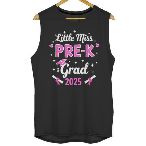 Little Miss Pre-K Grad 2025 Coquette Preschool Graduation Unisex Tank Top - Best Gift Smart