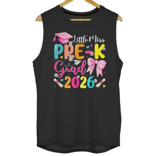 Little Miss Pre-K Grad 2026 Preschool Graduation Kids Girls Unisex Tank Top - Best Gift Smart