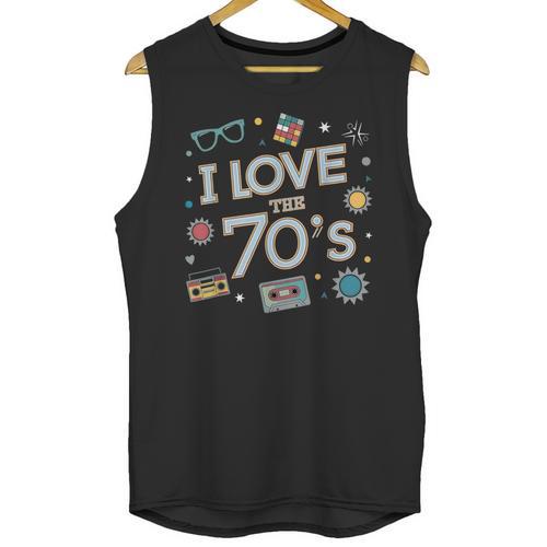 I Love The 70's Retro Nostalgia Unisex Tank Top - Figerry