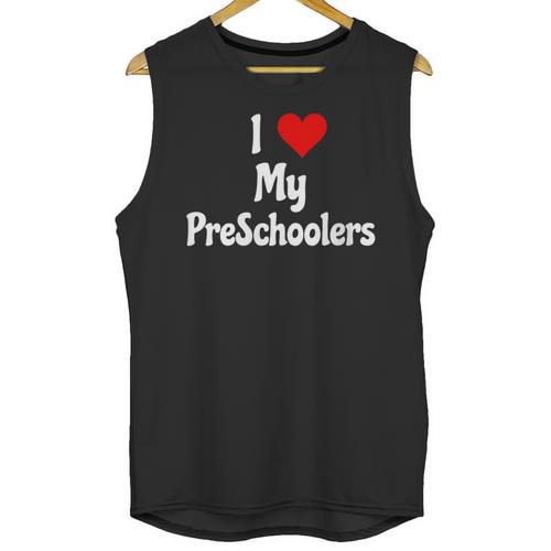 I Love My PreSchool Students Teachers Educators Graduation Unisex Tank Top - Best Gift Smart