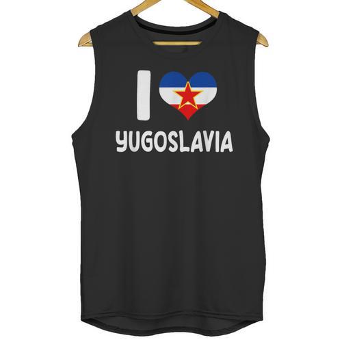 I Love Yugoslavia Proud Yugoslav Nostalgia Saying Unisex Tank Top - Figerry