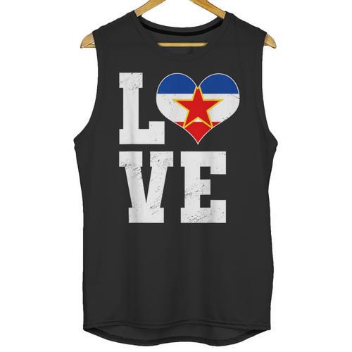 Love Yugoslavia Proud Yugoslav Nostalgia Unisex Tank Top - Figerry