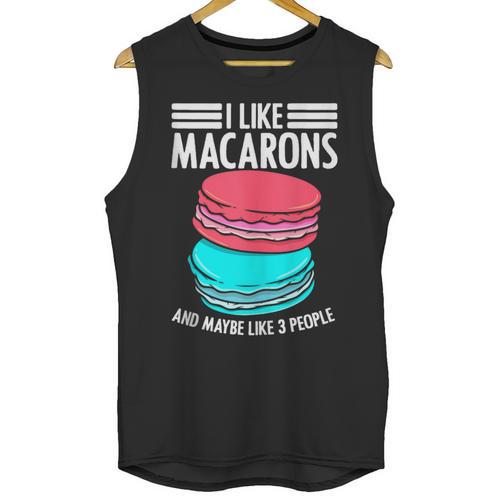 Macaroons Dessert Antisocial Introvert Pastries Food Lover Unisex Tank Top - Raresse