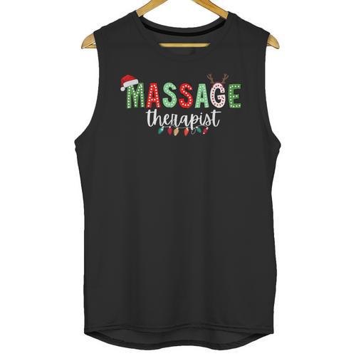 Massage Therapist Therapy LMT Masseuse Graduation Christmas Unisex Tank Top - Best Gift Smart