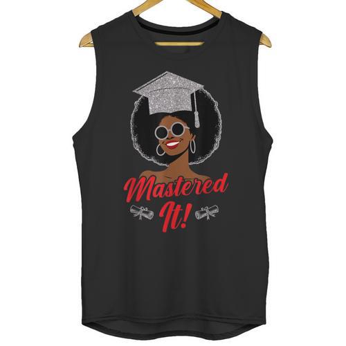 Master Degree Graduation Gifts Black Girl Unisex Tank Top - Best Gift Smart