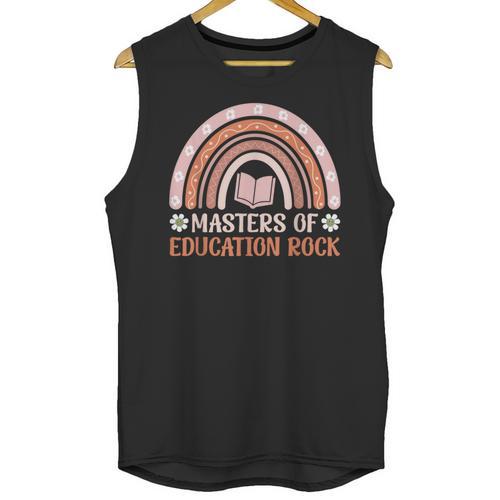 MASTER OF EDUCATION ROCK Master Graduation Unisex Tank Top - Best Gift Smart