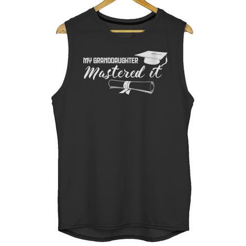 Master Graduation My Granddaughter Mastered It Grandparent Unisex Tank Top - Best Gift Smart