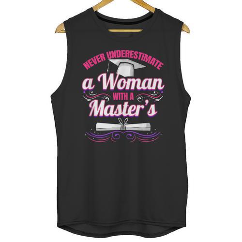 Master University Degree Master Graduation Party Girl Unisex Tank Top - Best Gift Smart