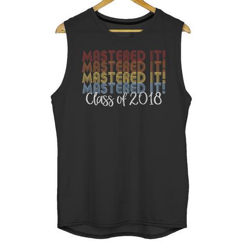 Mastered It Masters Degree Graduation Shirt For Him Her Unisex Tank Top - Best Gift Smart