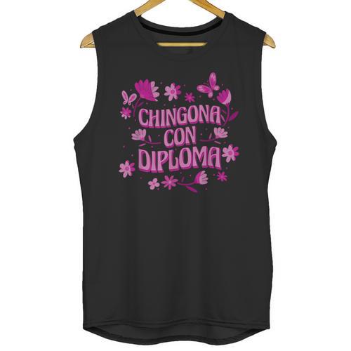 Masters Graduation Educated Latina Chingona Con Diploma Unisex Tank Top - Best Gift Smart