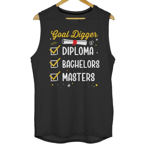 Masters Graduation Goal Digger Mastered It Unisex Tank Top - Best Gift Smart