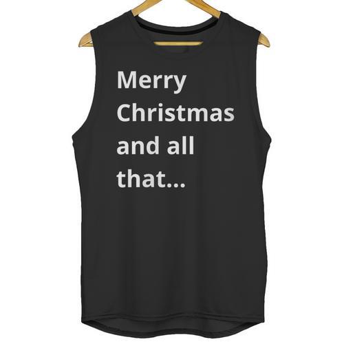 Merry Christmas Sarcastic Phrase For Introvert People Unisex Tank Top - Raresse
