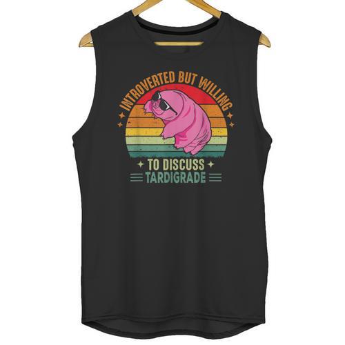 Microbiology Science Nerd STEM Introvert Tardigrades Lover Unisex Tank Top - Raresse