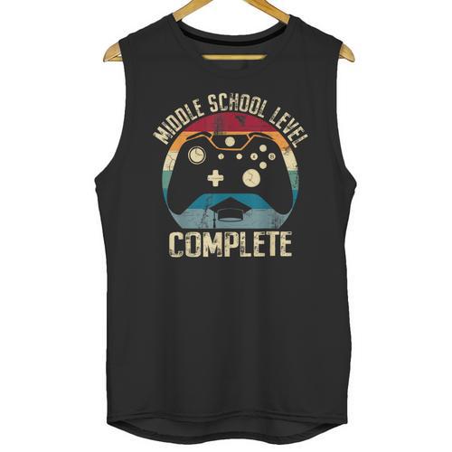 Middle School Level Complete Gamer Class Of 2024 Graduation Unisex Tank Top - Best Gift Smart