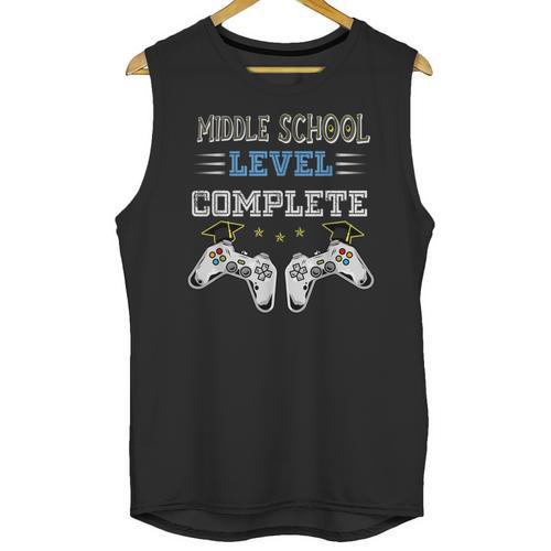 Middle School Level Complete Gaming Class Of 2022 Graduation Unisex Tank Top - Best Gift Smart