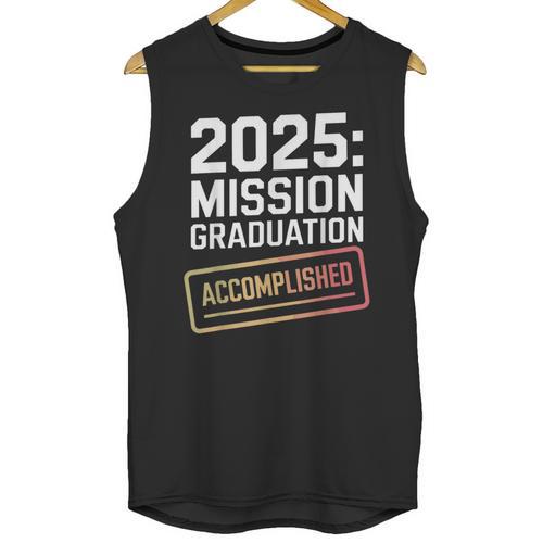 Mission Graduation Accomplished For Class Of 2025 Unisex Tank Top - Best Gift Smart