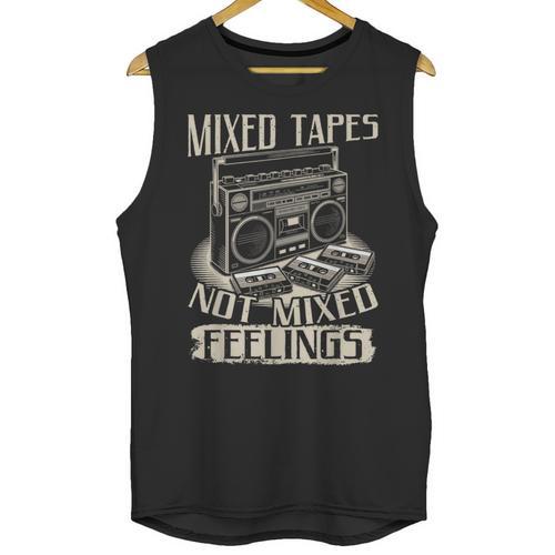 Mixed Tapes Not Feelings Nostalgia Retro Cassette Tape Unisex Tank Top - Figerry