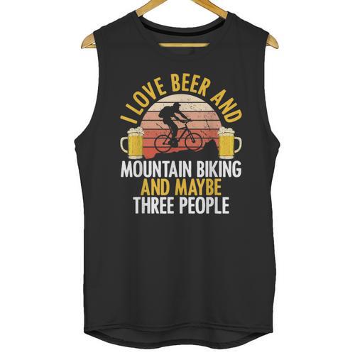 Mountain Biking Beer Drinking Introvert Sayings For Cyclist Unisex Tank Top - Raresse