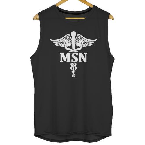 MSN Letters On Caduceus Medical Emblem MSN Nurse Graduation Unisex Tank Top - Best Gift Smart