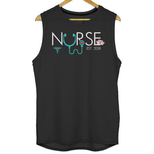 New Nurse Est 2018 School Graduation Nursing Unisex Tank Top - Best Gift Smart