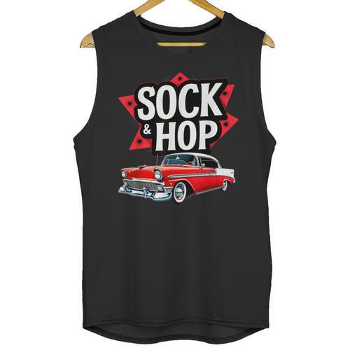 Nostalgia 1950s Sock Hop Dance Unisex Tank Top - Figerry