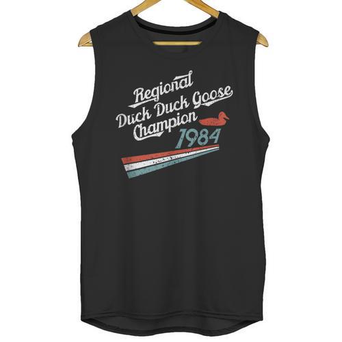 Nostalgia 80s Duck Goose Distressed Unisex Tank Top - Figerry