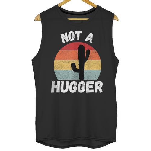 Not A Hugger Cactus Introvert Antisocial Unisex Tank Top - Raresse