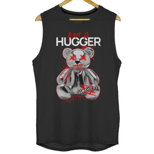 Not A Hugger Teddy Bear Antisocial Introvert Unisex Tank Top - Raresse