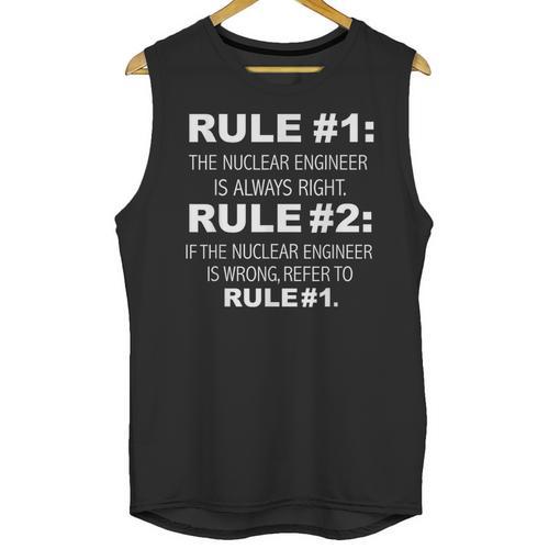 Nuclear Engineer Is Always Right Funny Graduation Graduate Unisex Tank Top - Best Gift Smart