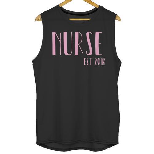 Nurse Est 2018 New Nurse Graduation Shirt Unisex Tank Top - Best Gift Smart