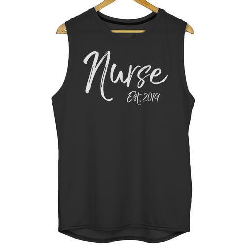 Nurse Est 2019 Shirt Women Nursing School Graduation Unisex Tank Top - Best Gift Smart