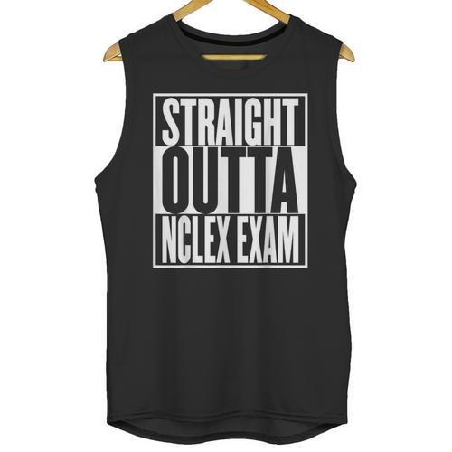Nurse The Straight Outta NCLEX Graduation RN Gift Tshirt Unisex Tank Top - Best Gift Smart