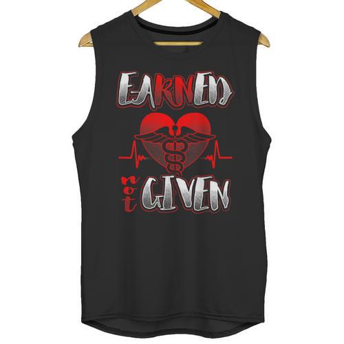 Nursing School Shirt Graduation Earned Not Given Nurse Unisex Tank Top - Best Gift Smart