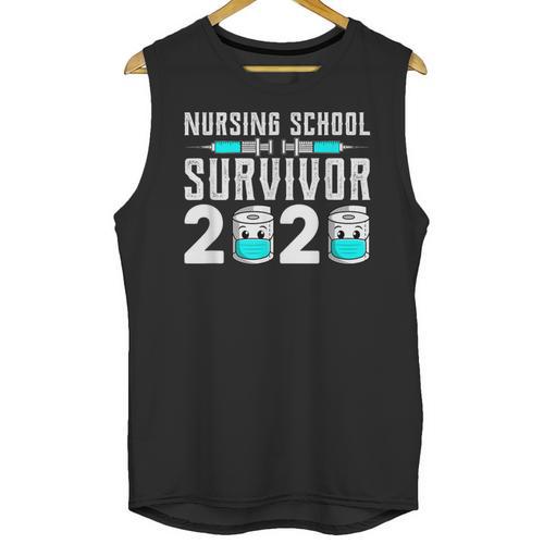 Nursing School Survivor Graduation Nurse RN 2020 Friend Unisex Tank Top - Best Gift Smart